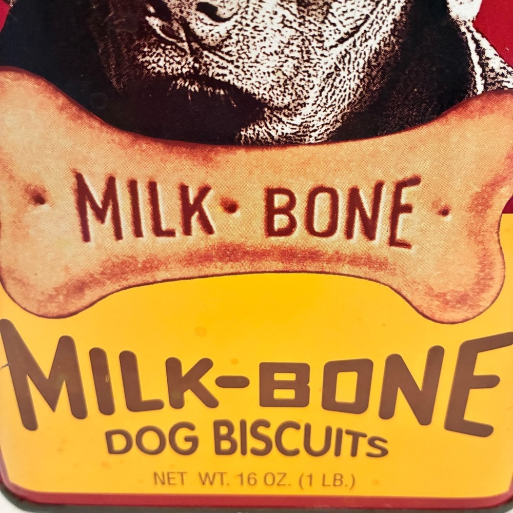 Milk-Bone Dog Biscuits Black Labrador Retriever Tin Limited Edition Vintage - Picture 7 of 10